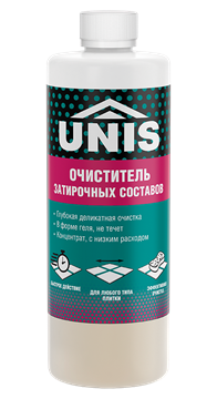 Средство для удаления остатков и разводов эпоксидных затирок UNIS ОЧИСТИТЕЛЬ КОНЦЕНТРАТ 0.5 л  unisconcentrat0.5 - фото 4561