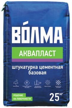 Смесь сухая цементная отделочная штукатурная "ВОЛМА-Аквапласт" 25 кг УТ000004031 - фото 4894