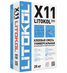 Клей для плитки, керамогранита и камня LITOKOL X11 EVO 25кг. Х11 - фото 4933