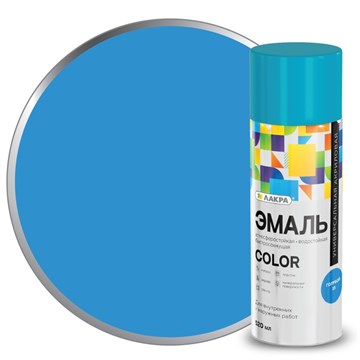 Эмаль аэрозольная ЛАКРА Color голубой  520 мл 8300169 - фото 6776