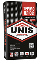 Клей UNIS ТЕРМО ПЛЮС С2ТЕ термостойкий для керамогранита крупного формата 25 кг unistermoplus25