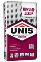 Штукатурка Unis ЮНИС КОРОЕД-ДЕКОР декоративная белая цементная 25 кг uniskoroeddekor25