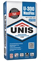 Клей UNIS U-300 MAXIFLEX С2ТЕS1 эластичный для керамогранита макси формата  25 кг unisu30025