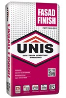 Шпатлевка UNIS FASAD FINISH цементная супербелая финишная   20 кг unisFASADFINISH20