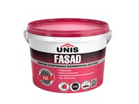 Шпатлевка UNIS FASAD цементная высокопрочная белая армированная  5 кг unisfasad5