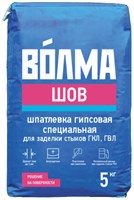 Смесь сухая шпаклевочная на гипсовом вяжущем "ВОЛМА - Шов" 5 кг УТ000003657