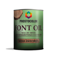 Масло-воск для помывочных и купелей  Font Oil PROSTOCOLOR 1998