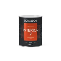 КРАСКА "INTERIOR 7" ДЛЯ СТЕН И ПОТОЛКОВ БАЗА A 9 Л (1/6) "KOMANDOR" 4537