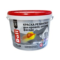 Краска резиновая "DALI" коричневая 12кг "РОГНЕДА" 20732