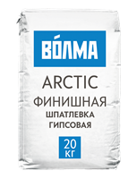 Смесь сухая шпаклевочная на гипсовом вяжущем "ВОЛМА-Arctic" 20 кг 4958